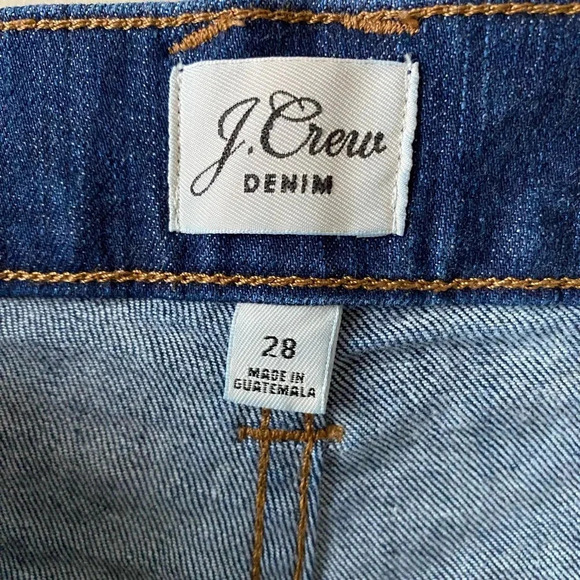 J CREW | Slim Wide Leg in 1996 Semi-Stretch Dark Denim High Rise Jeans Size 28 - Picture 6 of 10